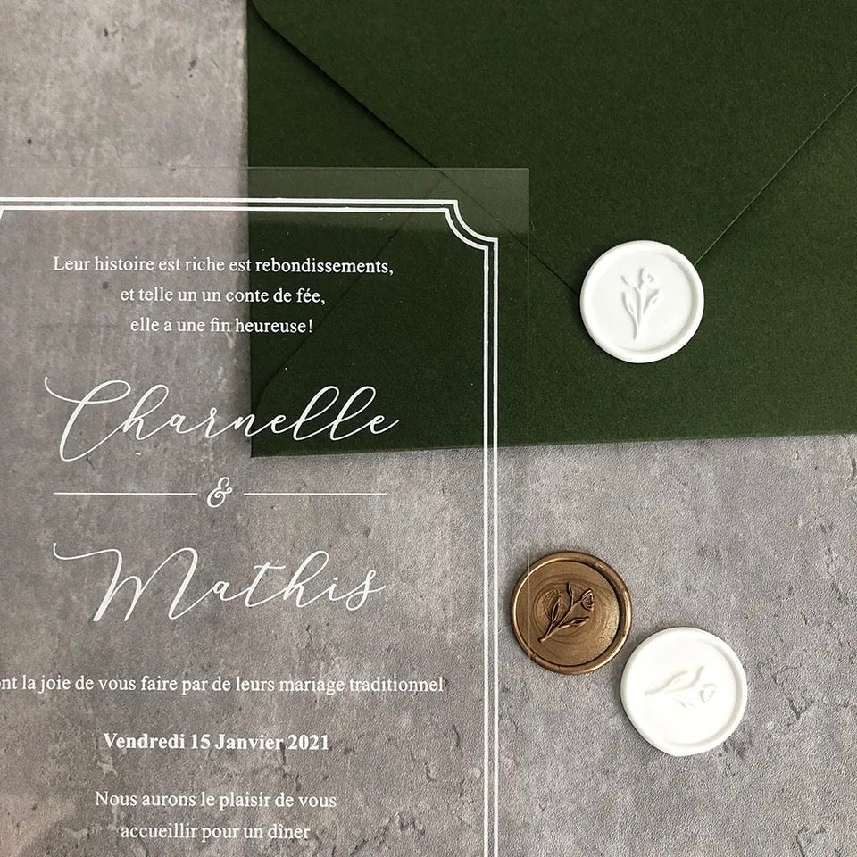 Acrylic Wedding Invitation Suites