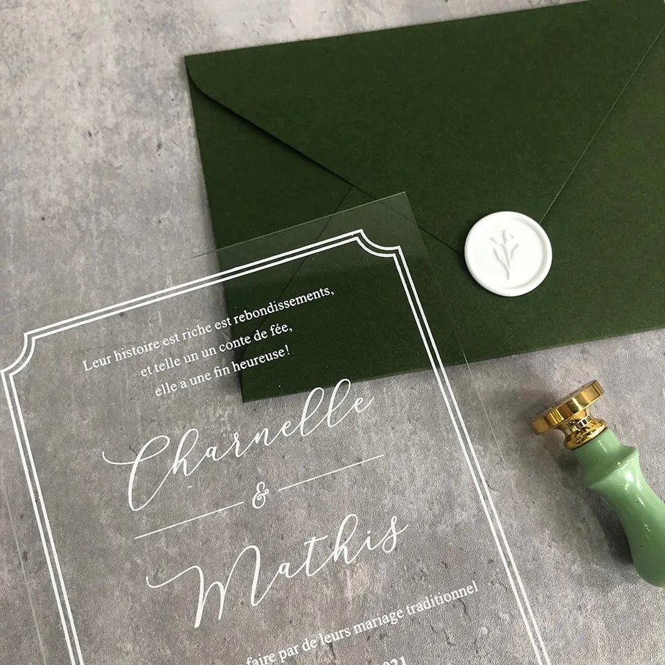 Acrylic wedding invitations Clear wedding invitations Luxury wedding invitations Modern wedding invitations Minimalist wedding invitations Elegant wedding invitations Unique wedding invitations Custom acrylic invitations Chic wedding invitations Personalized wedding invitations Simple wedding invitations Transparent wedding invitations Stylish wedding invitations Affordable acrylic wedding invitations Timeless wedding invitations