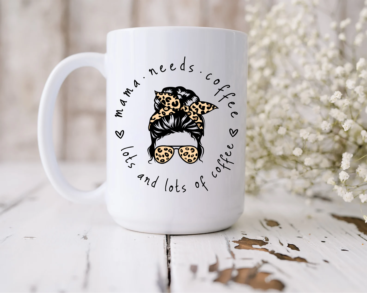 Mama Needs Lots and Lots of Coffee Mug