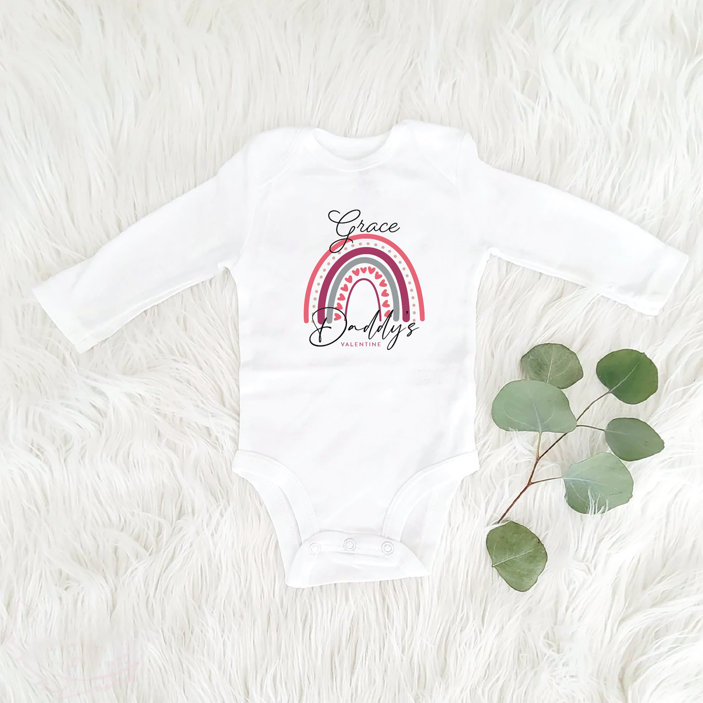 Personalized Daddy's Valentine's Bodysuit