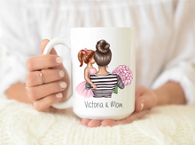 Load image into Gallery viewer, Custom Mother&#39;s Day Mug, Gifts for Mom, Gifts for Grandma, Gifts for Nana, Personalized Gifts, Custom Mugs, Unique Gifts for Mom, Personalized Mugs, Gifts for Coffee Lovers, Gifts for Tea Lovers, Custom Gifts, Home is Where Mom Is
