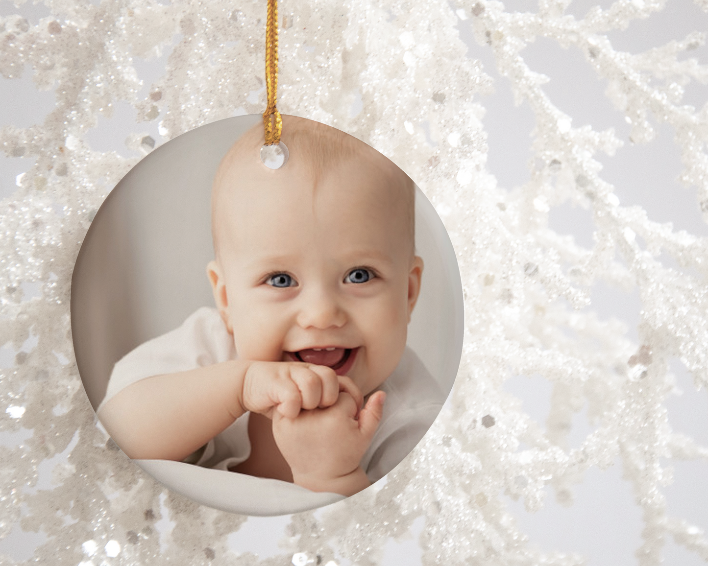 Custom Photo Ceramic Ornament