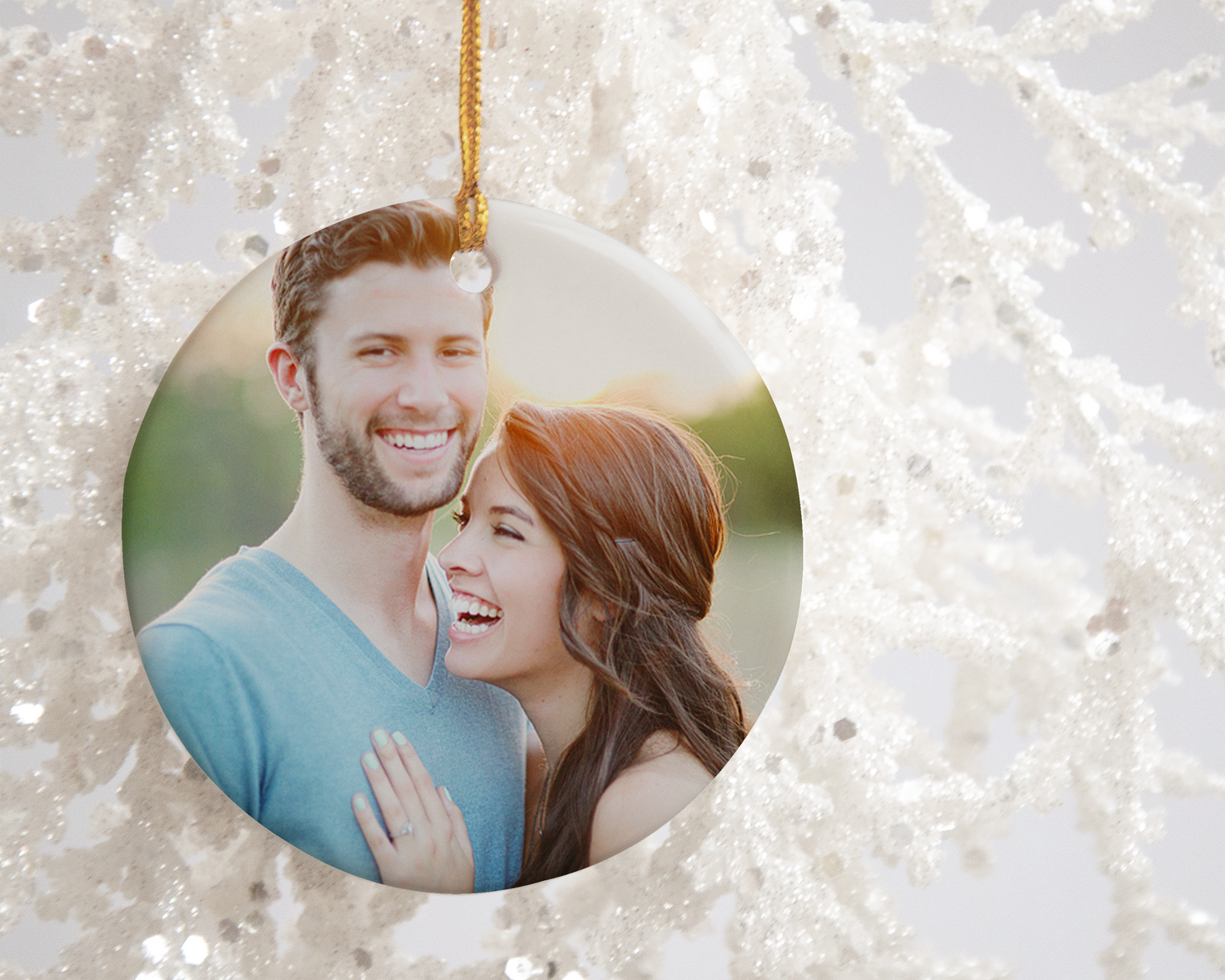 Custom Photo Ceramic Ornament