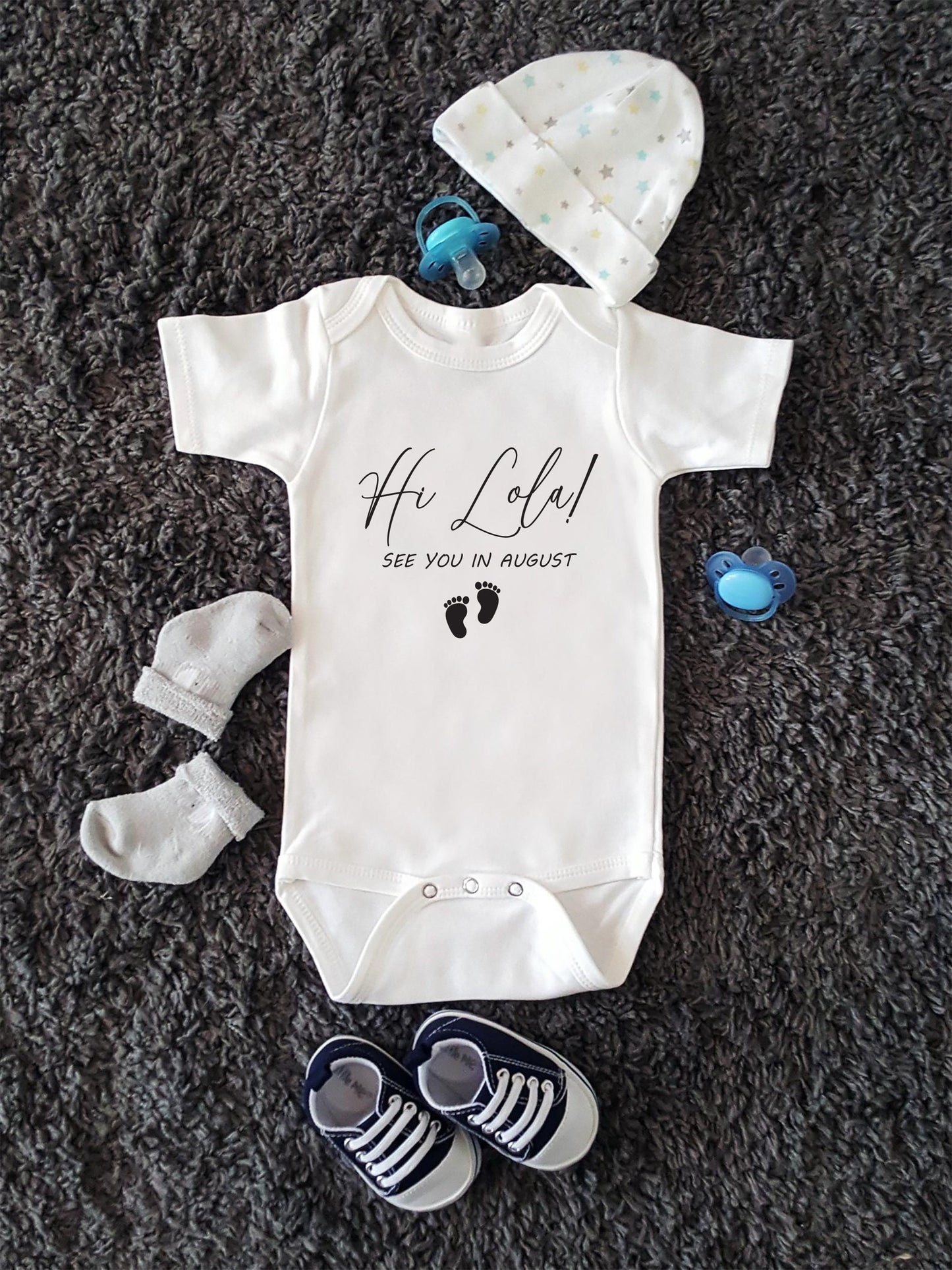 Hello Grandma Baby Bodysuit