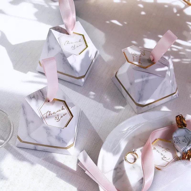 Marble Wedding Favors for Guests - Set of 25