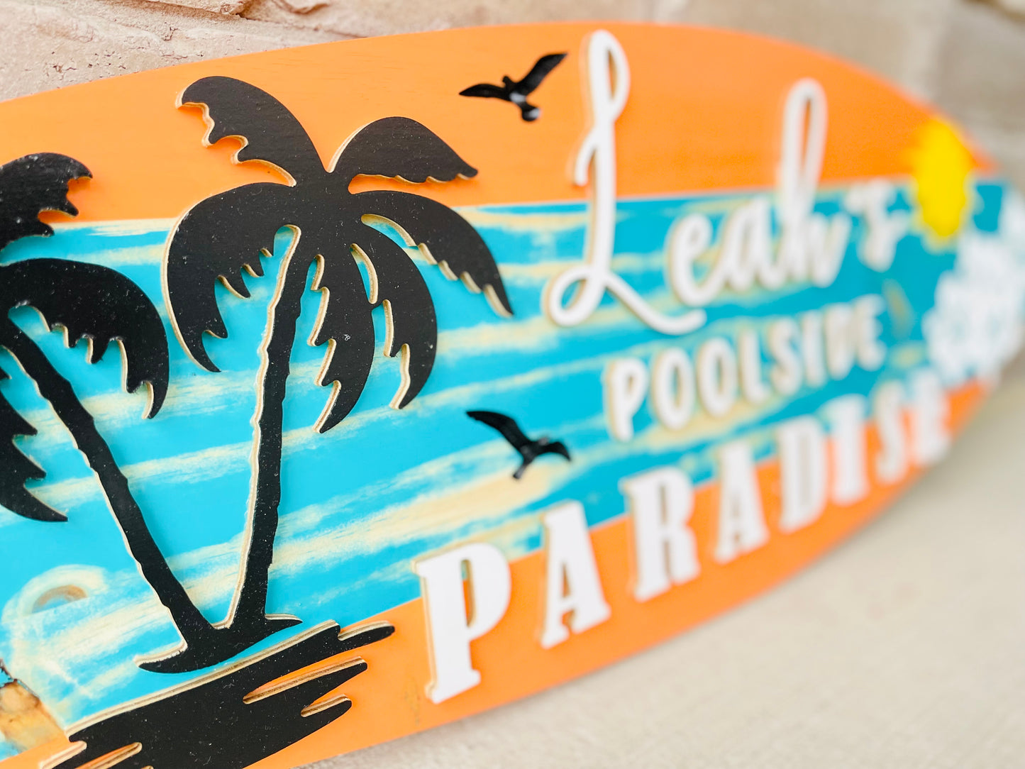 Large Custom Wood Sign for Patio/Backyard