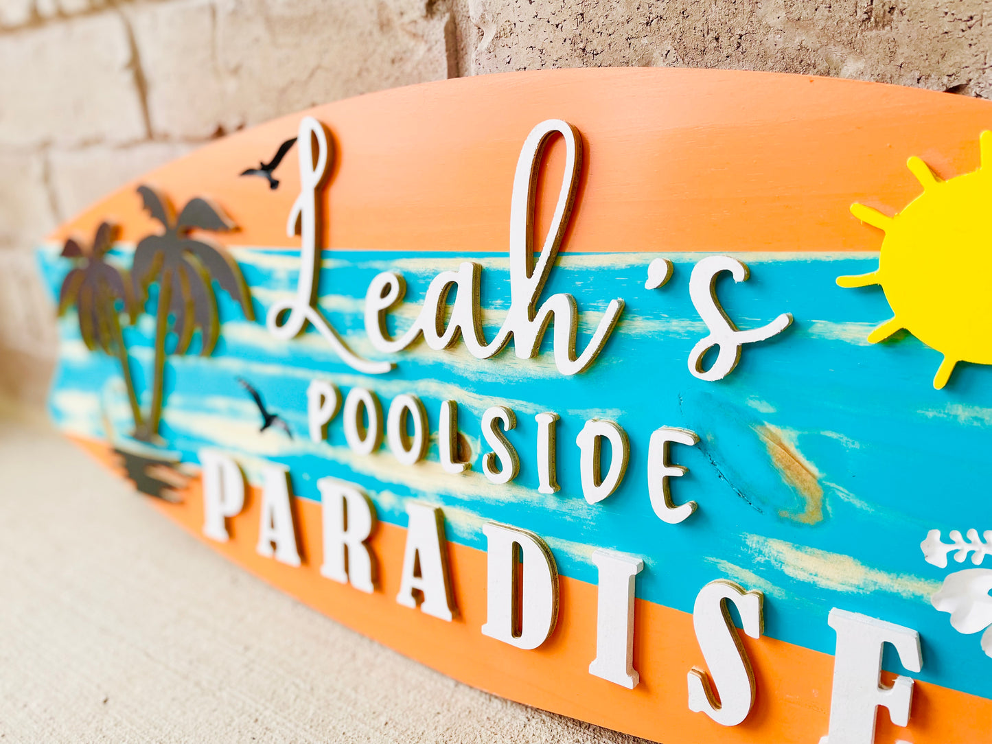 Large Custom Wood Sign for Patio/Backyard