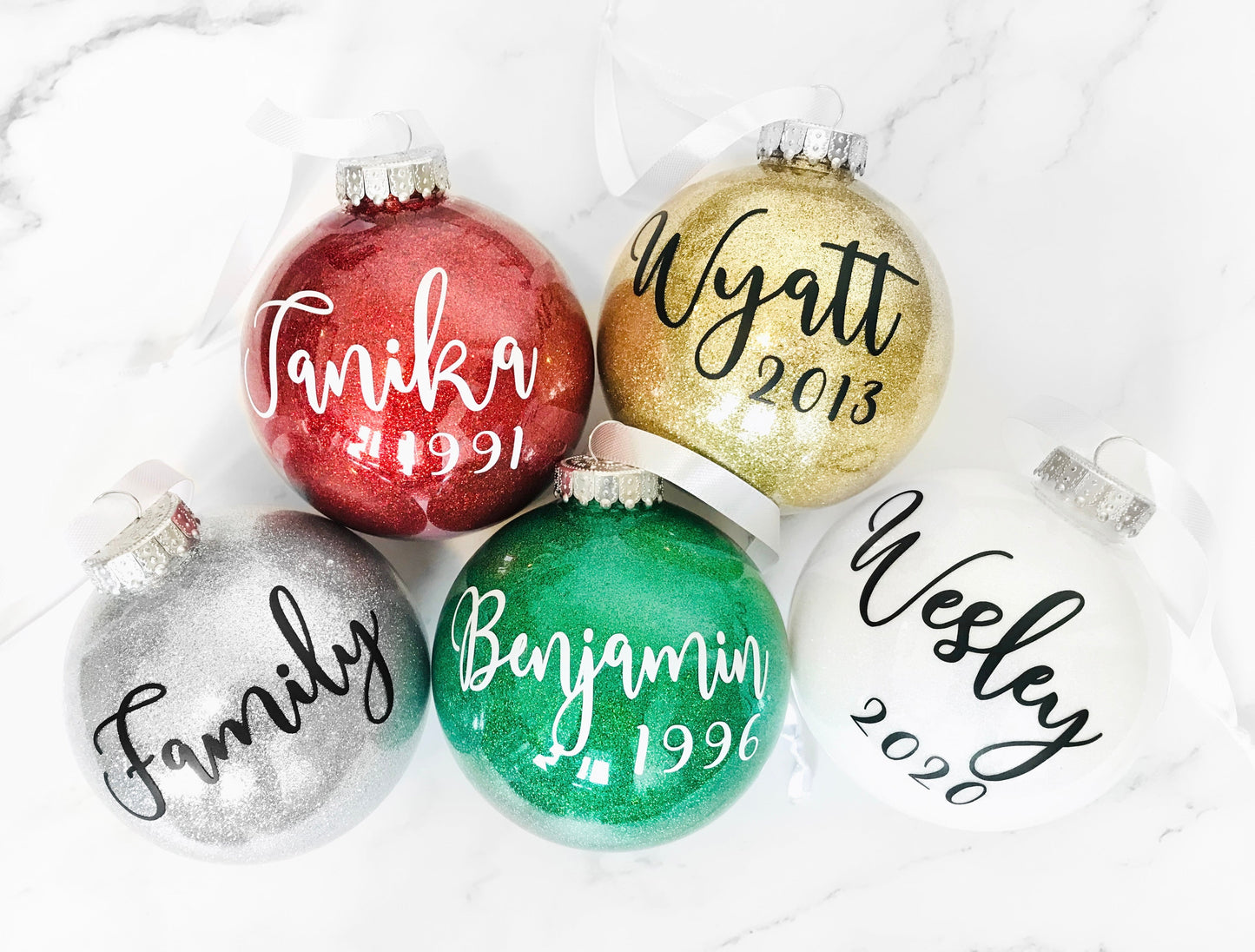 Personalized 3" Glass Ball Ornament with Box