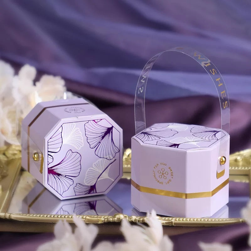 Purple Favour Box - Set of 25