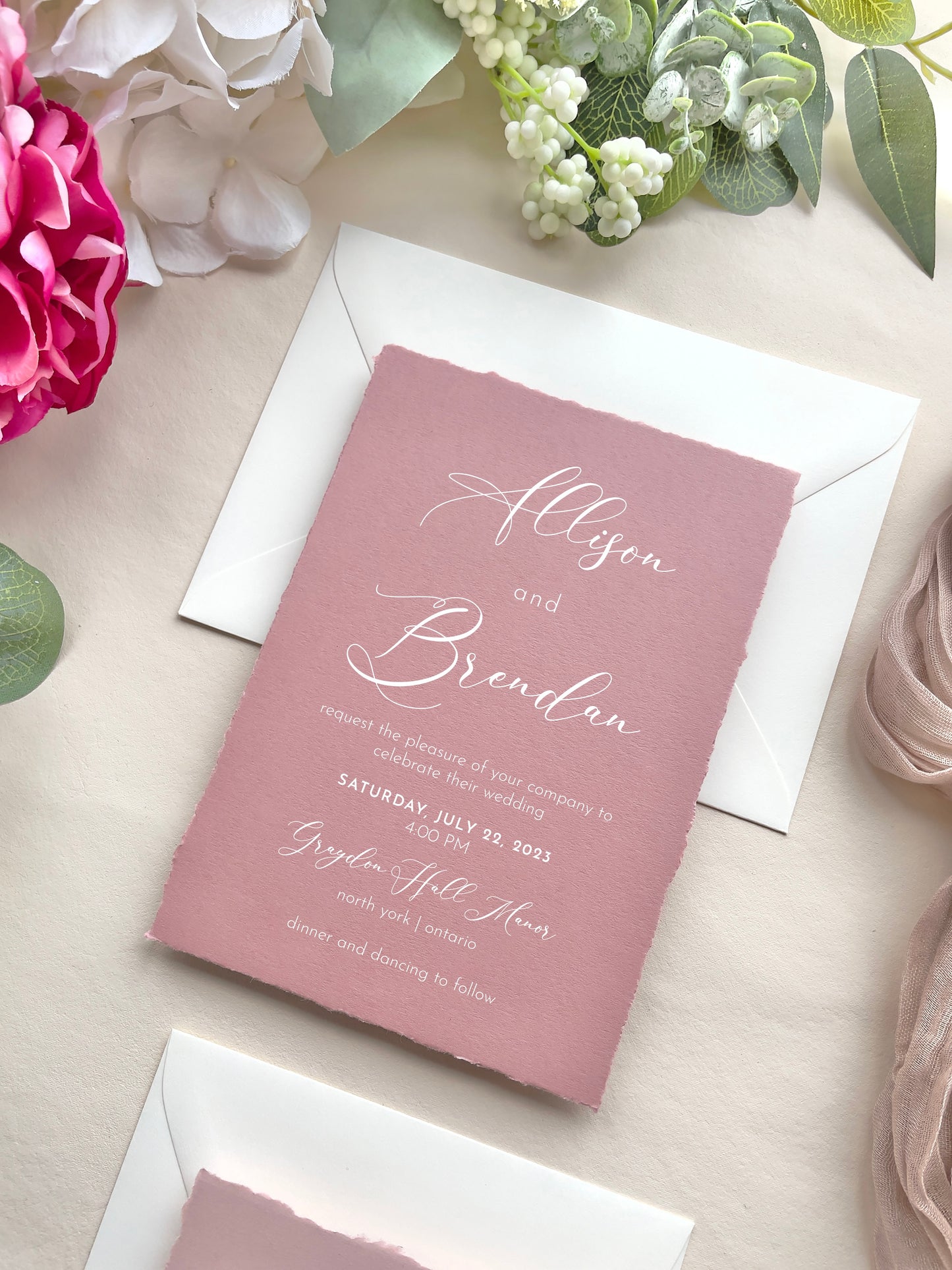 Mauve Wedding Invitations