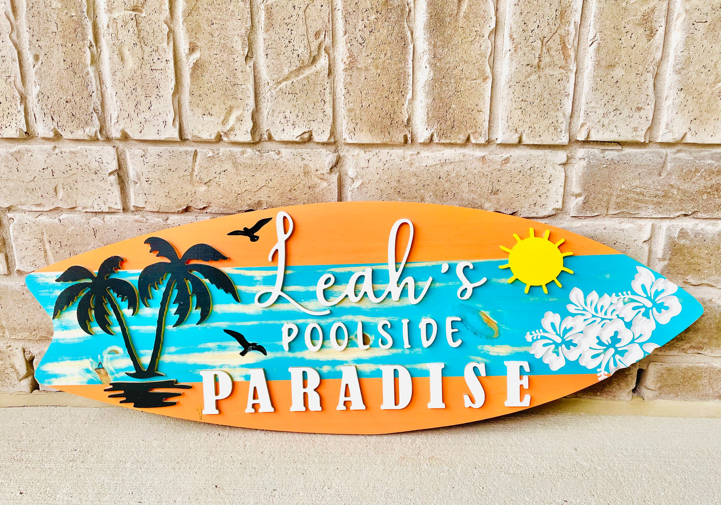 Large Custom Wood Sign for Patio/Backyard