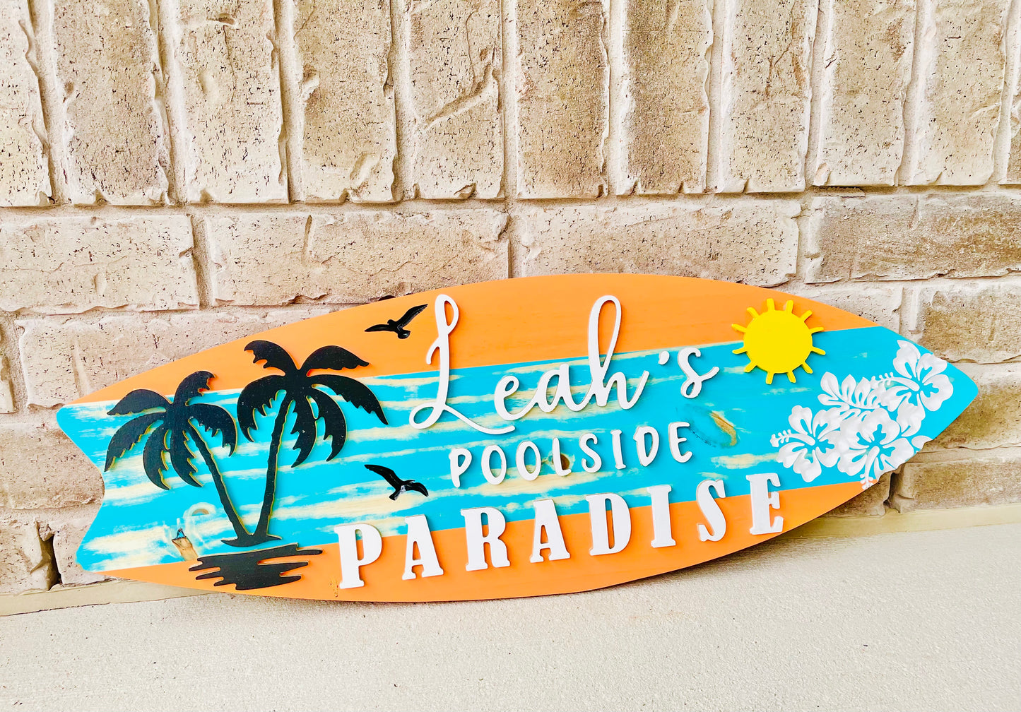 Large Custom Wood Sign for Patio/Backyard
