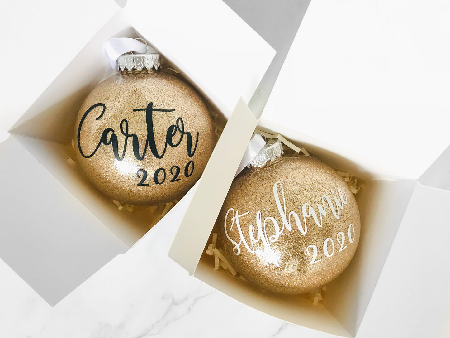 Personalized 3" Glass Ball Ornament with Box