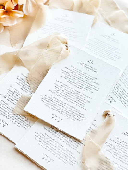 Deckled Edge Program - The Perfect Day Designs