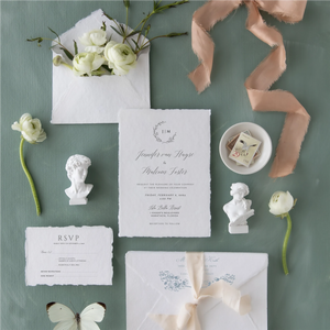 Minimalist Wedding Invitation Set Template