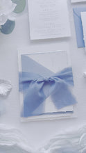 Load and play video in Gallery viewer, Dusty Blue Wedding Invitation Suite
