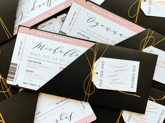 Will you be my bridesmaid invitations 