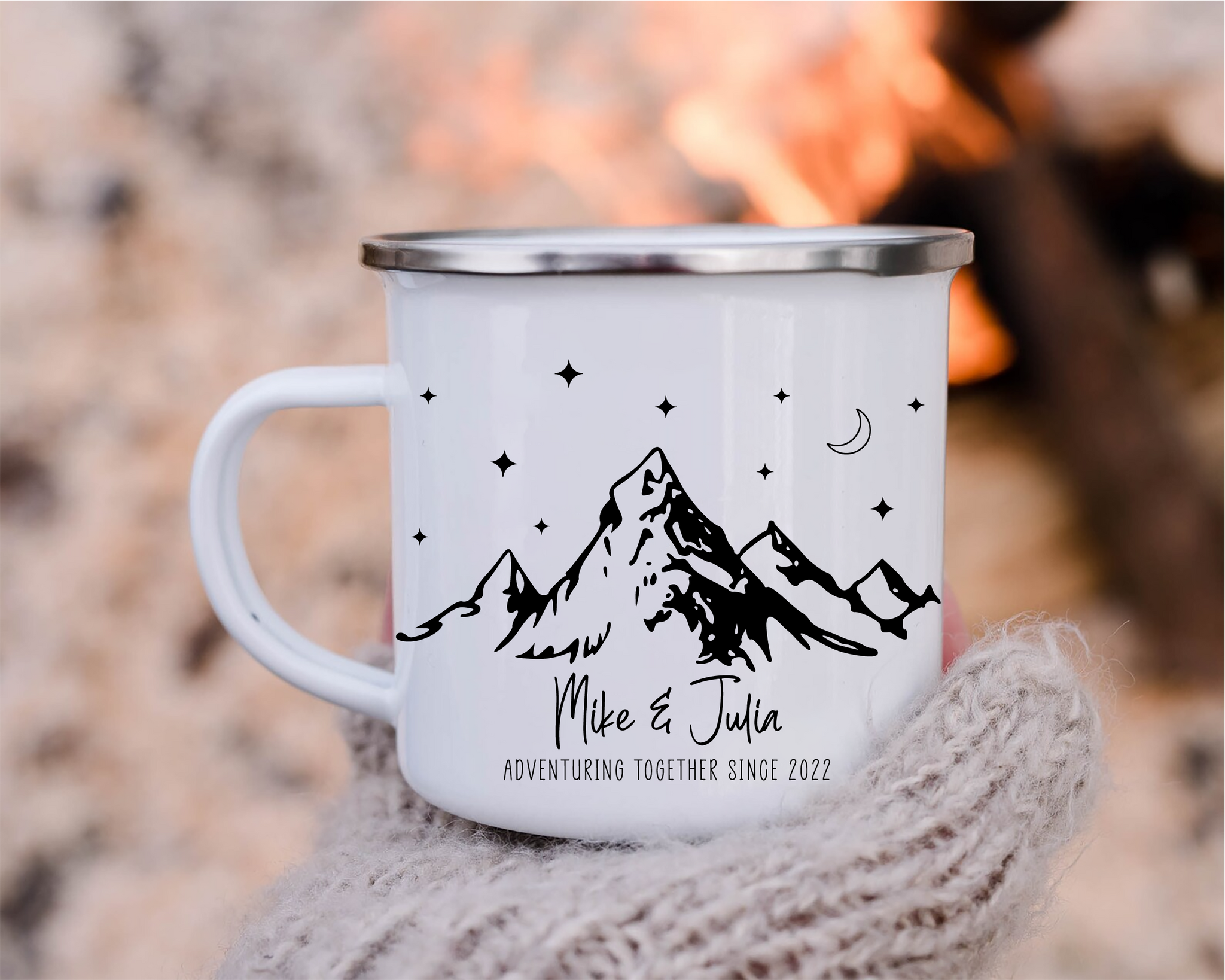 Personalized Weekend Forecast Camping Drinking White Stainless Steel Travel Camp  Mug w lid - Personalize It For You! - Personalize It For You!
