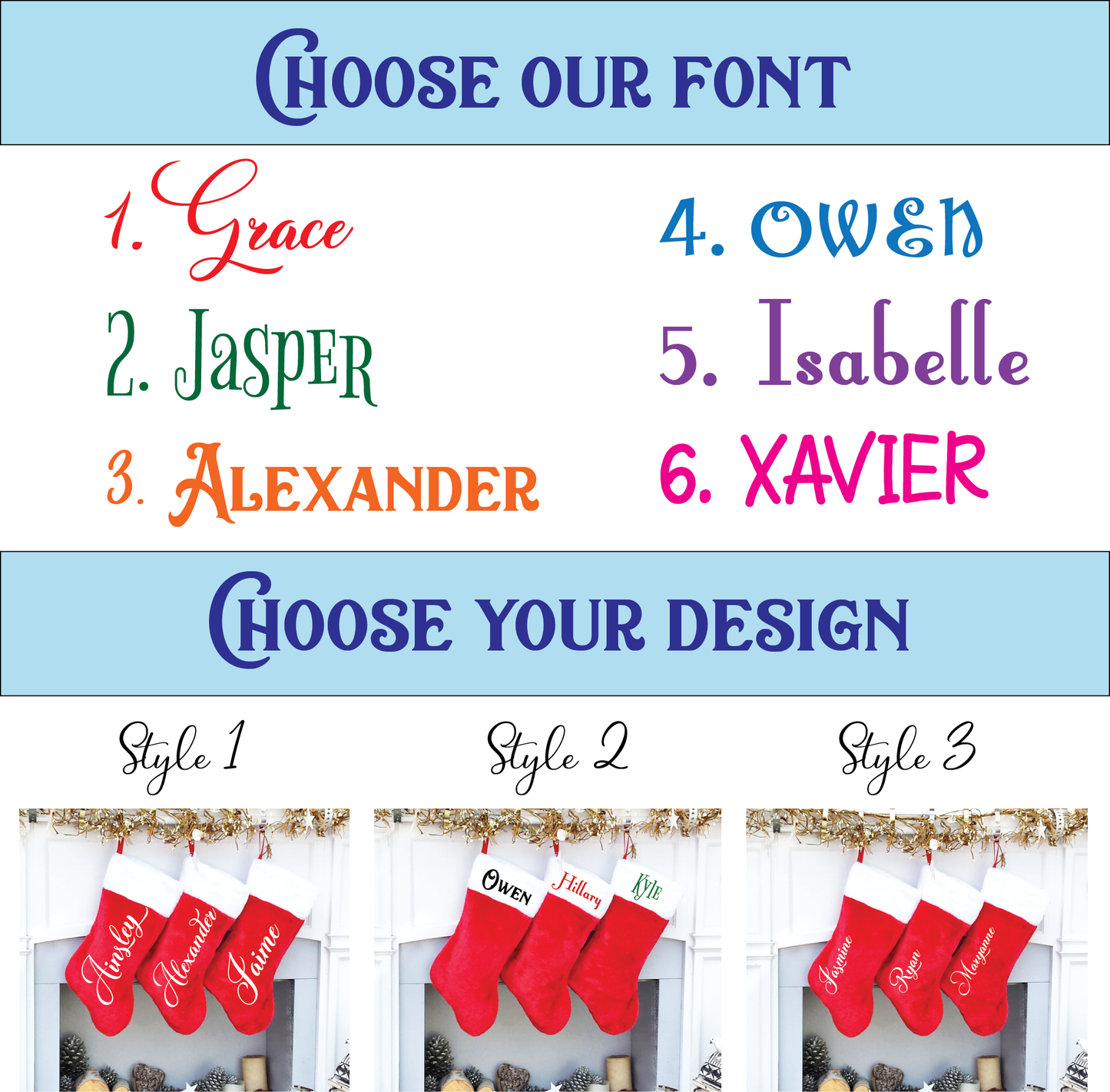 Personalized Christmas Stockings