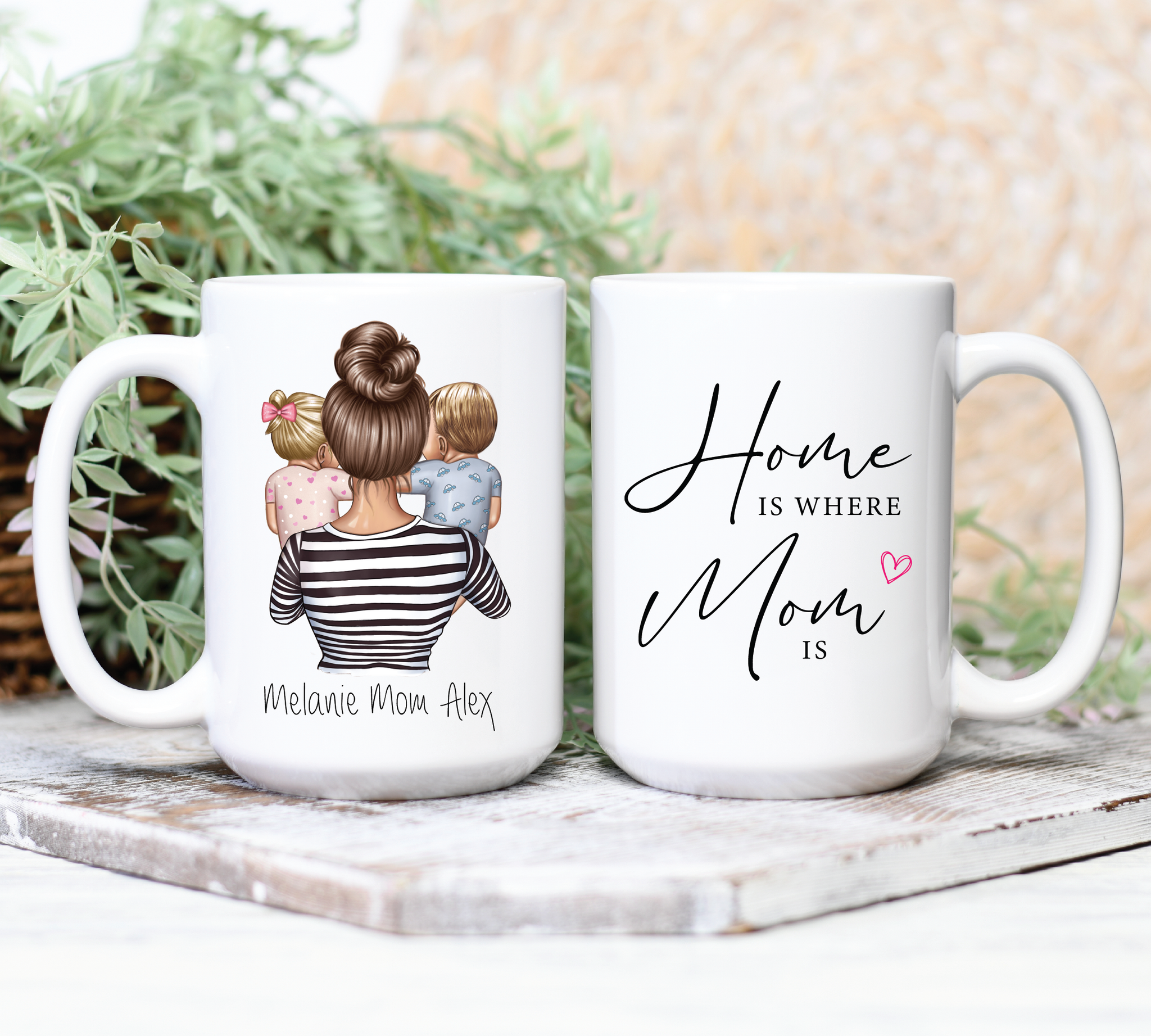 Best moms make the best nanas or grandmas personalized coffee mug with  photo option