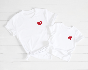 Puzzle Piece Mommy and Me Set - Matching Shirts