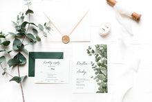 Load image into Gallery viewer, Wedding Invitation Suite with Greenery
