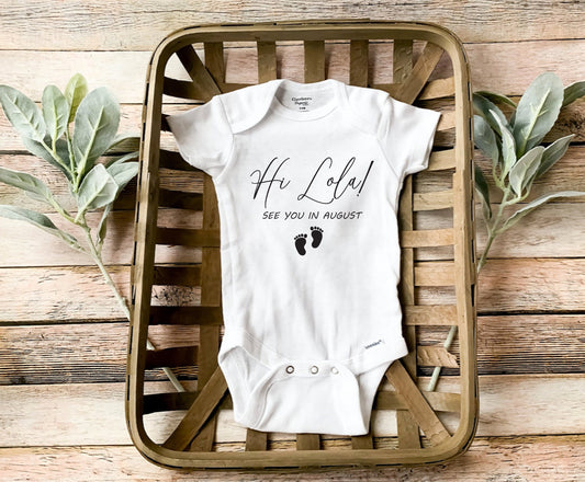 Hello Grandma Baby Bodysuit