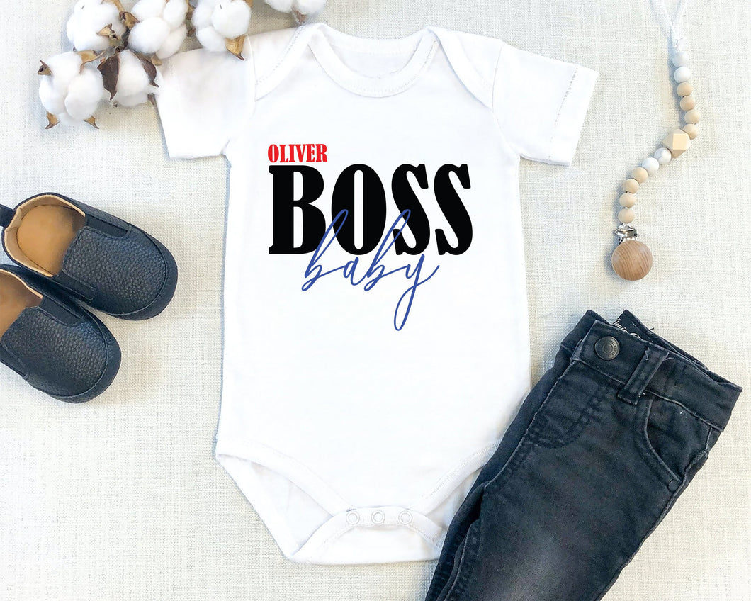 Personalized Boss Baby Onesie