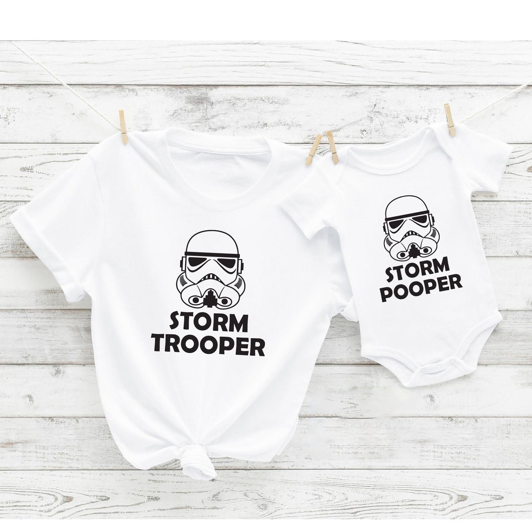Storm Trooper Matching Daddy and Me Outfit