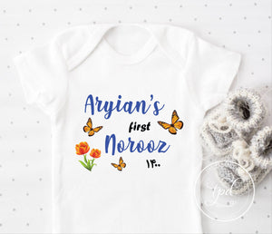 Personalized Nowruz Baby Bodysuit