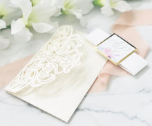 Load image into Gallery viewer, Laser Cut Pocket Wedding Invitations - Set of 25

