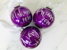 Load image into Gallery viewer, Personalized 3&quot; Glass Ball Ornament with Box
