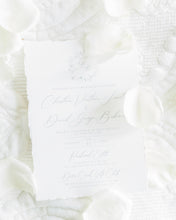Load image into Gallery viewer, Deckle Edge Wedding Invitation Suite - Set of 25
