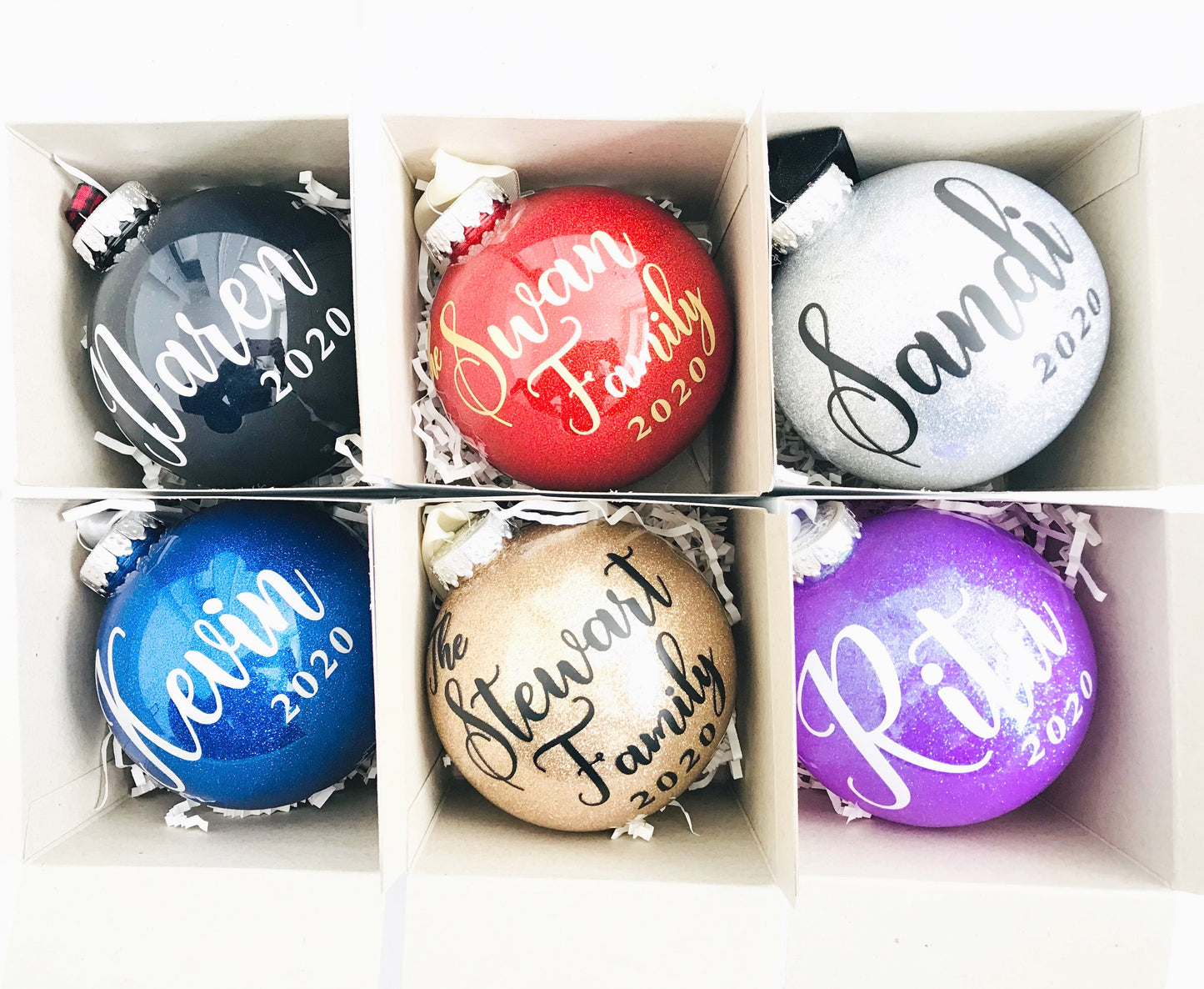 Personalized Christmas Ornament with Individual Gift Box