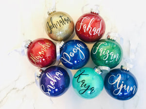 Personalized Christmas Ornament with Individual Gift Box
