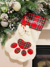 Load image into Gallery viewer, Paw Christmas Stocking for Pets
