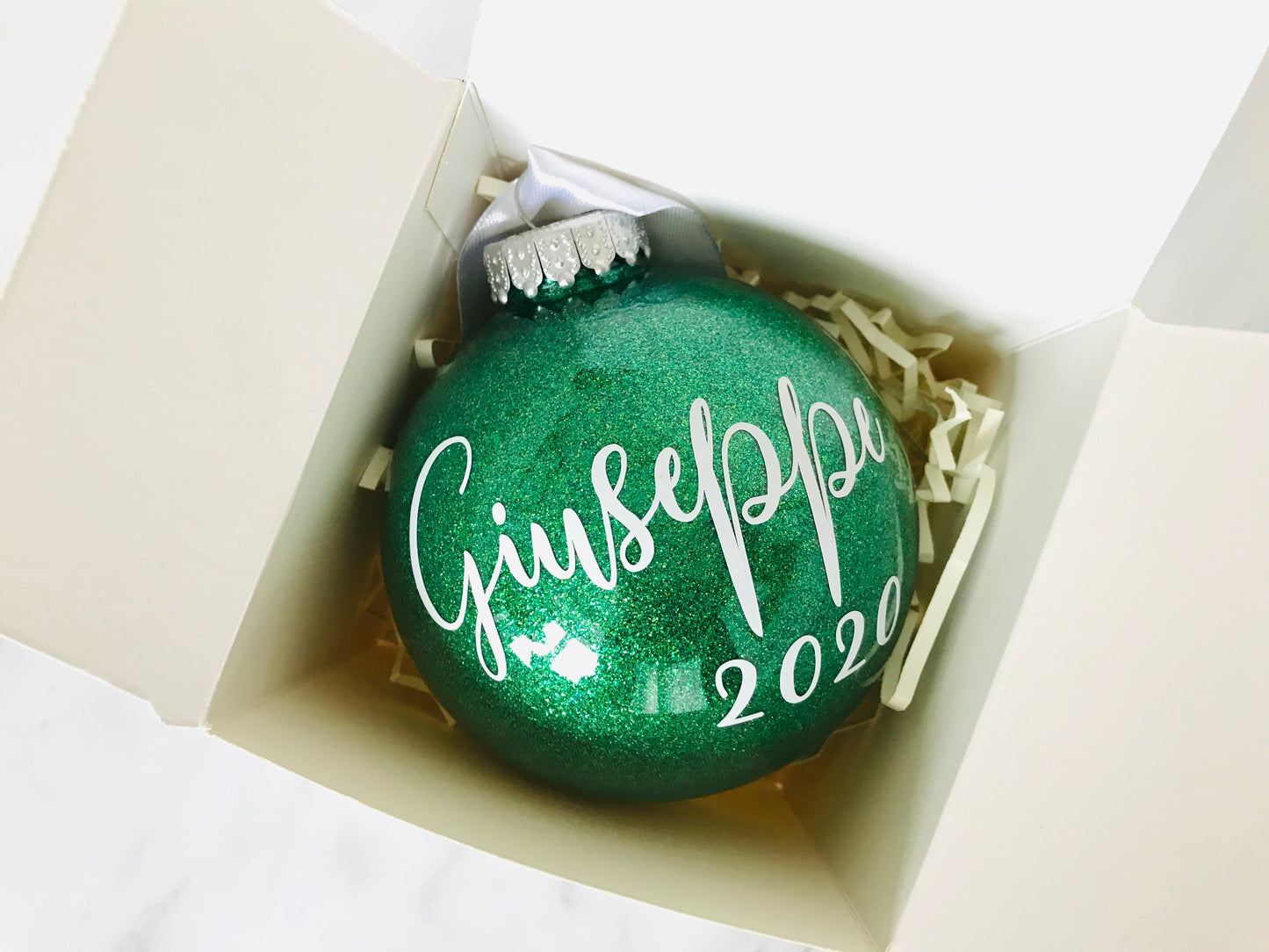 Personalized Christmas Ornament with Individual Gift Box