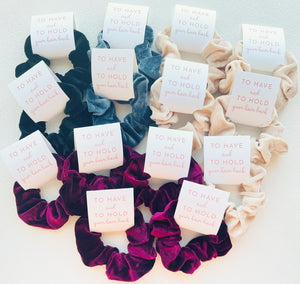 Hair Scrunchies | Bridesmaid Gifts
