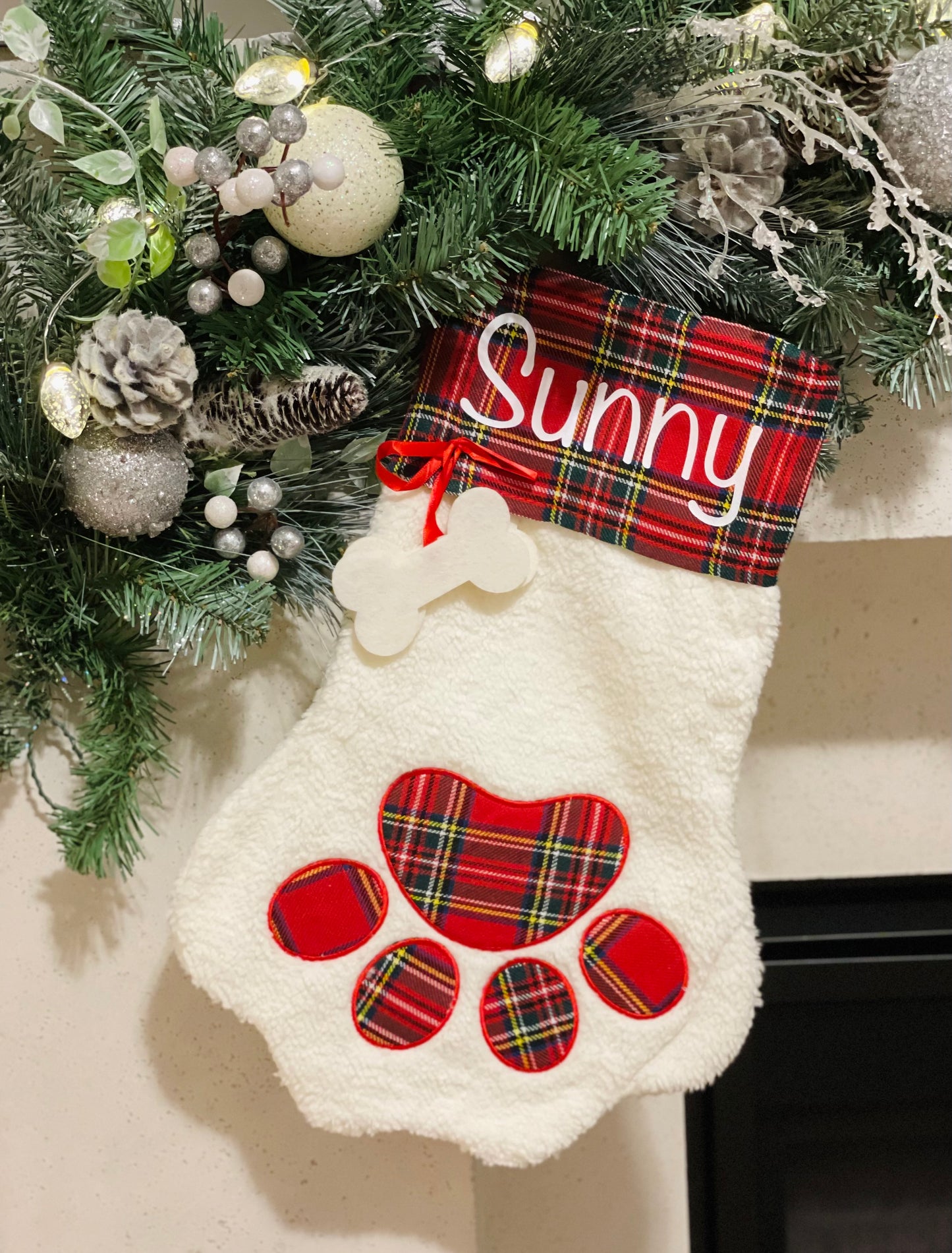 Paw Christmas Stocking for Pets